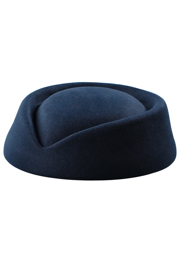 Top Hat Solid Color Female Flight Attendant Hat Sweet Business Uniform Live Show Women Caps Hats Air Cosplay