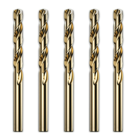 Yauxim Twist Drill Bit 5Pcs 2/3/4/5/6/7/8/9/10mm M42 Twist Drill Bit Set High Drill Bit for Stainless Steel Wood Metal Drilling