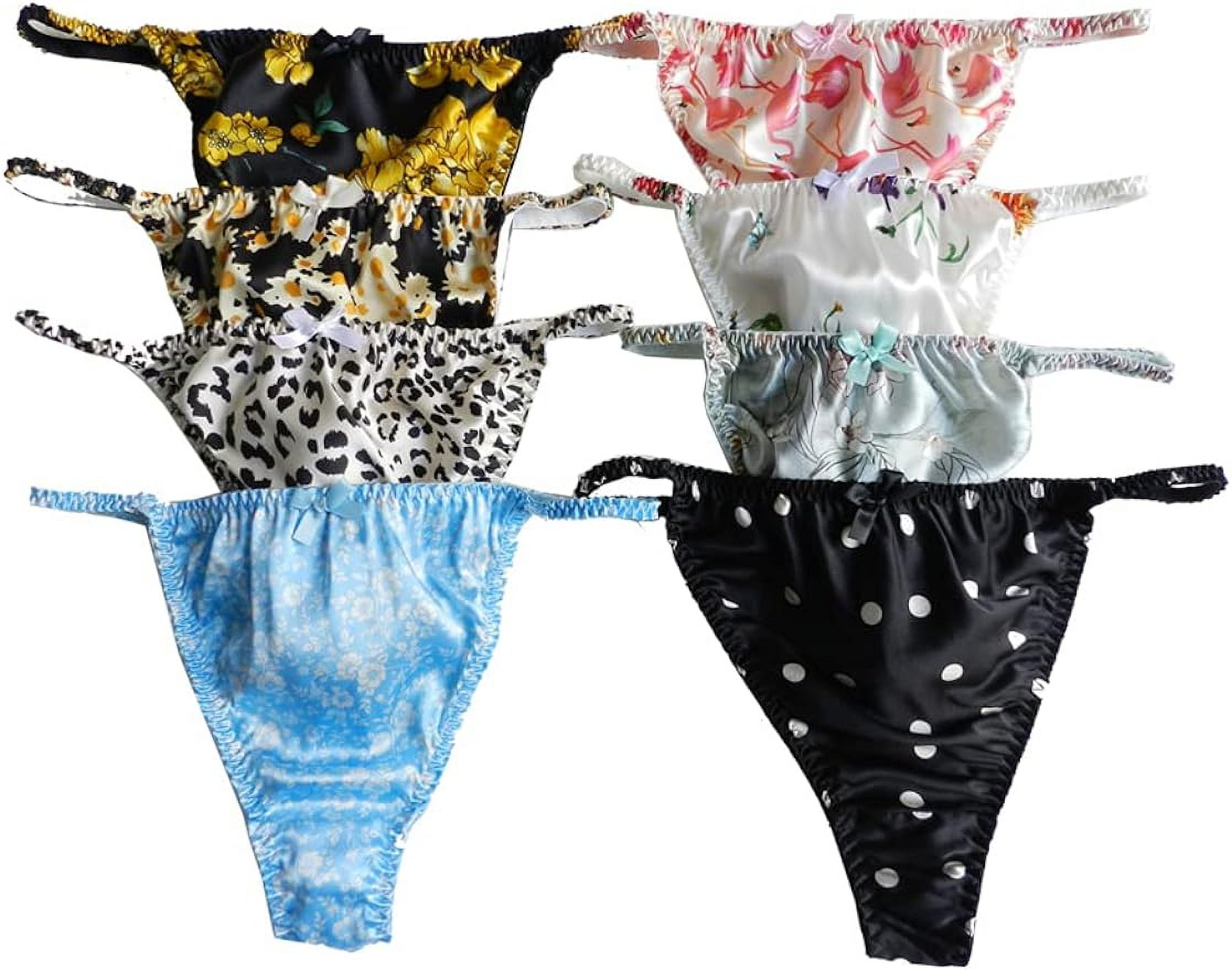 UWOCEKA Sexy Underwear, Kinds of Women T-Back Thong G-String Underpants Sexy  Lacy Panties, 10 Pcs 