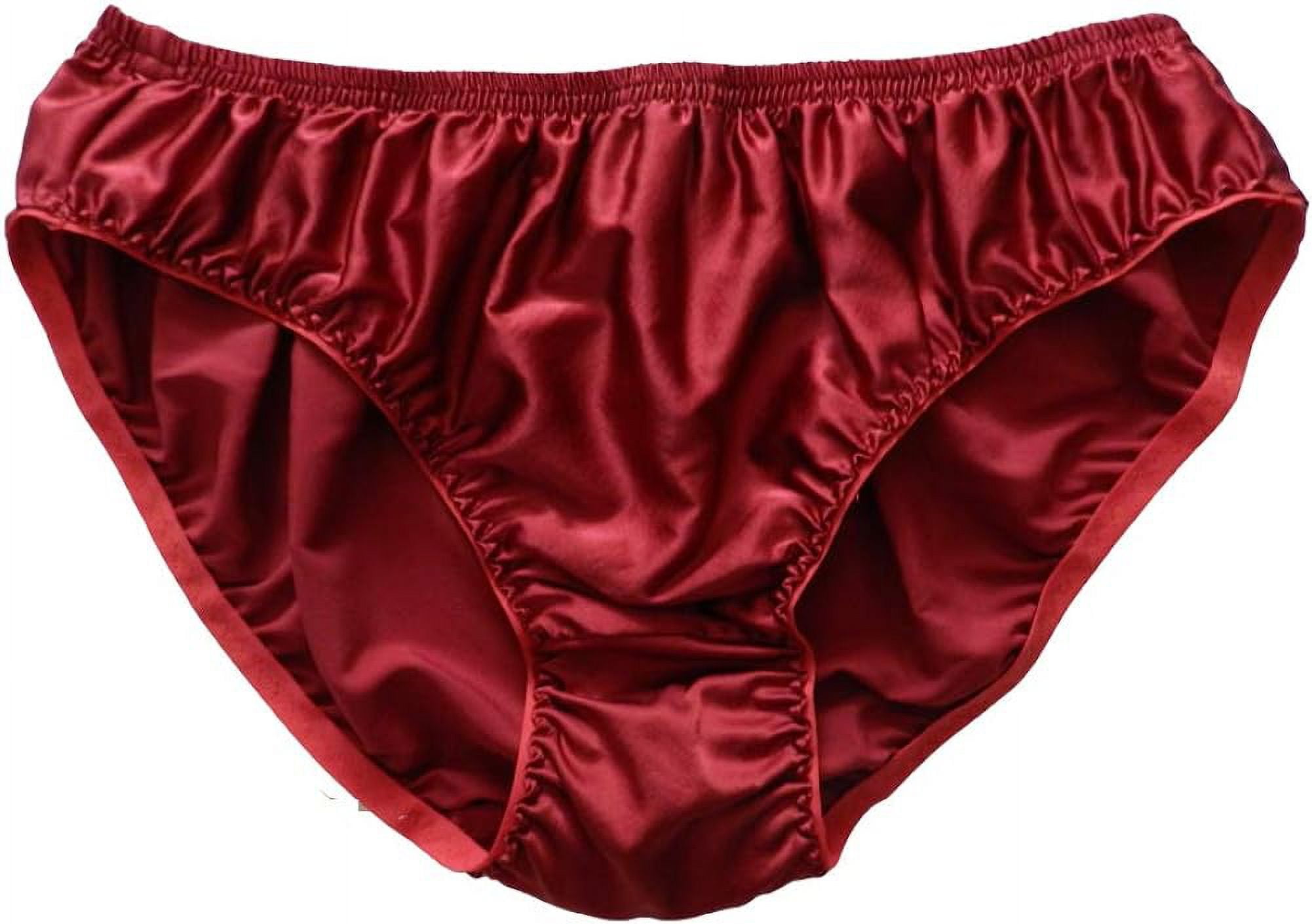 Yavorrs Men's 100% Pure Silk Underwear Bikini Briefs Panties - Walmart.com