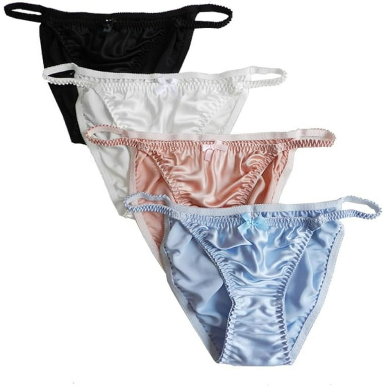 Yavorrs Sexy Women's 100% Silk Panties String Bikini