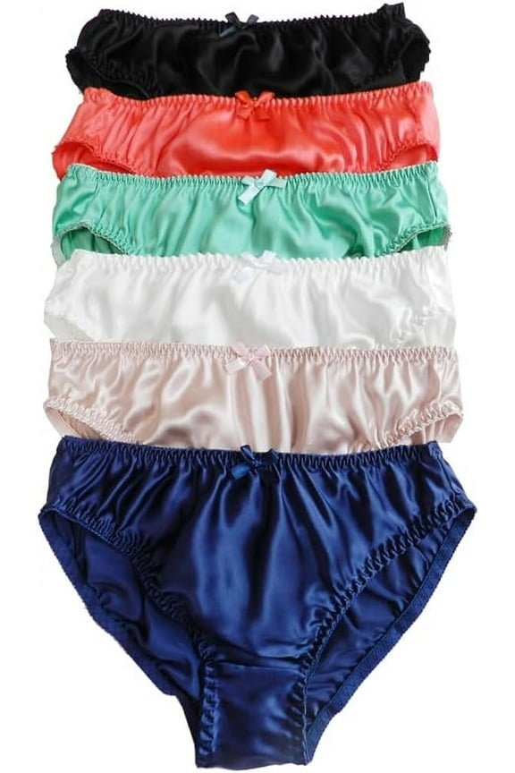 Women Pure Mulberry Silk Panties Briefs Soft Underwear