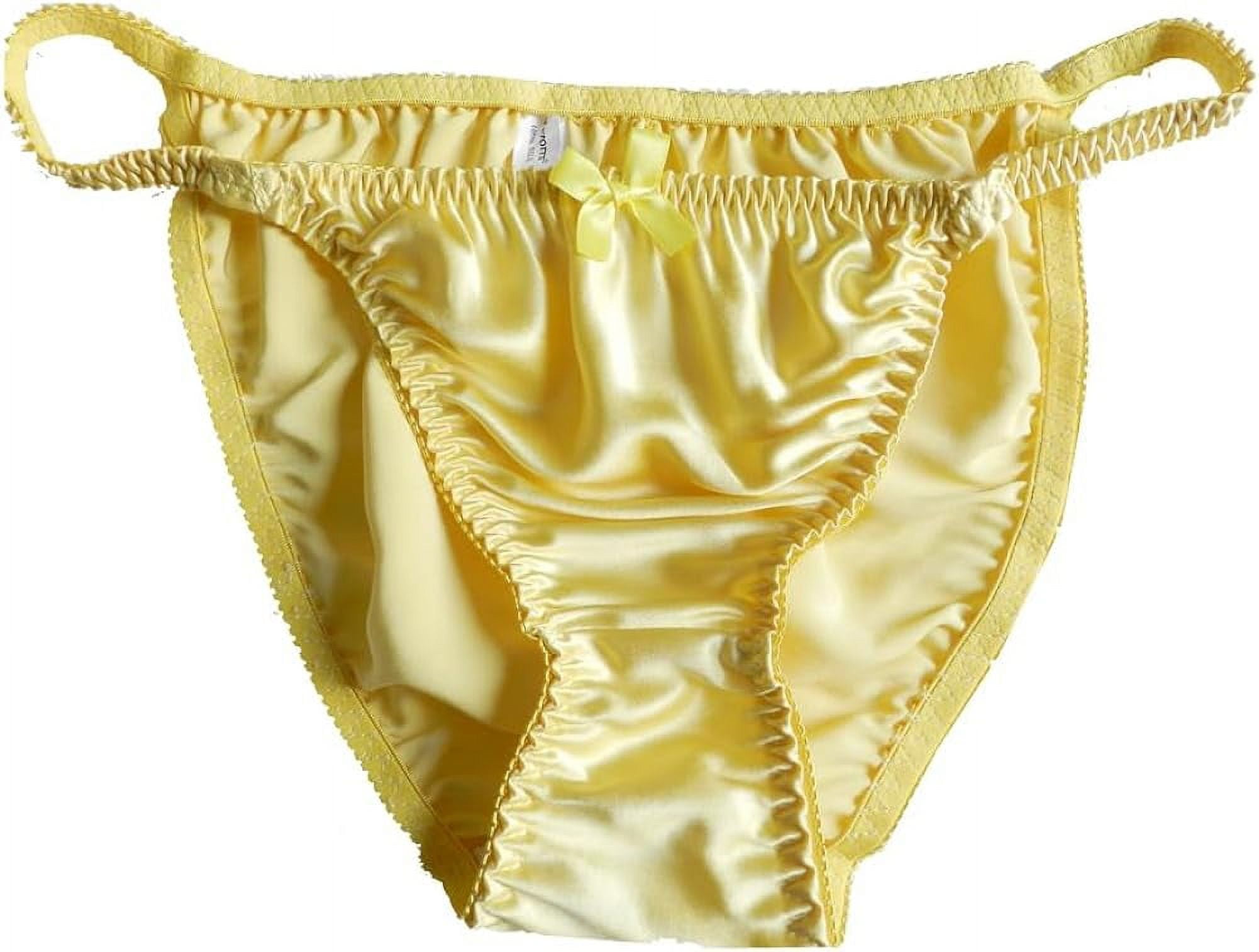 Yavorrs Women's 100% Mulberry Silk Panties String Bikini 