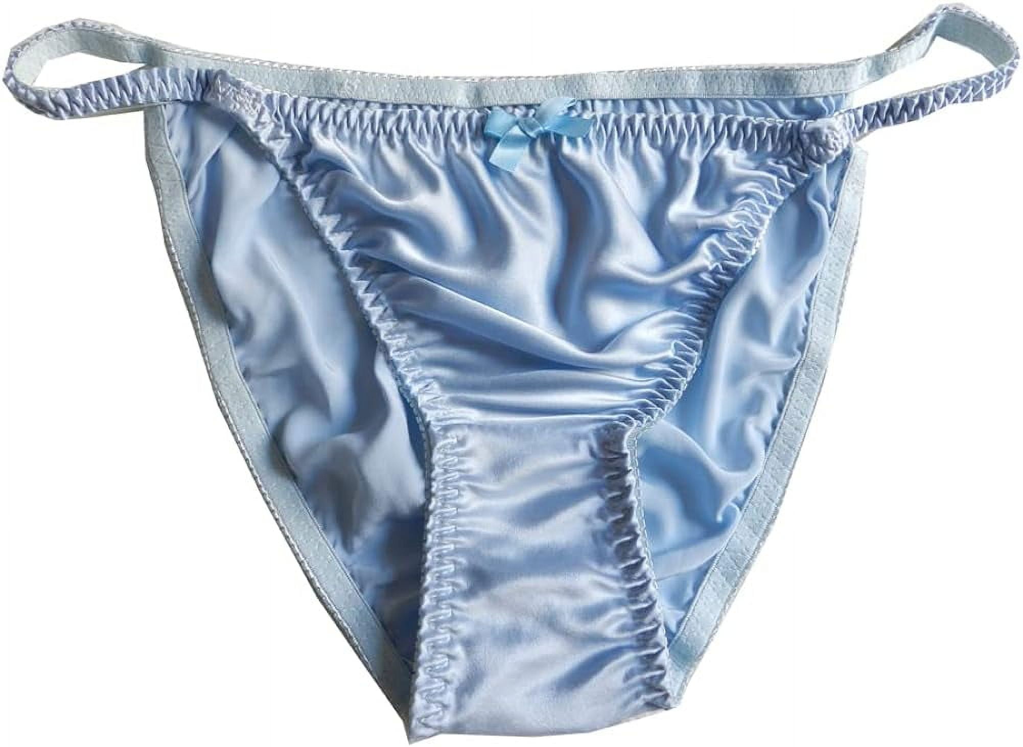 Yavorrs Women's 100% Mulberry Silk Panties String Bikini
