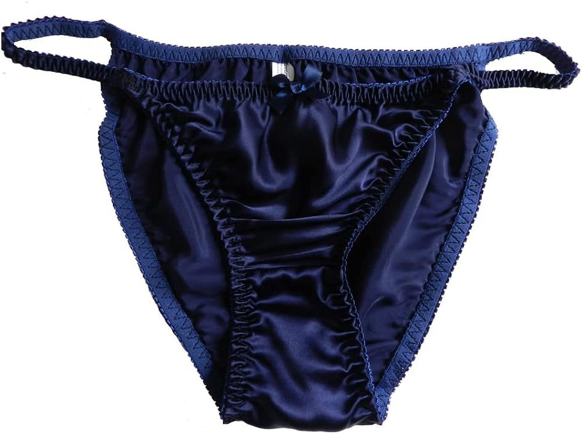Set of 3 100% Mulberry Silk Women's Panties Satin Silk Panty