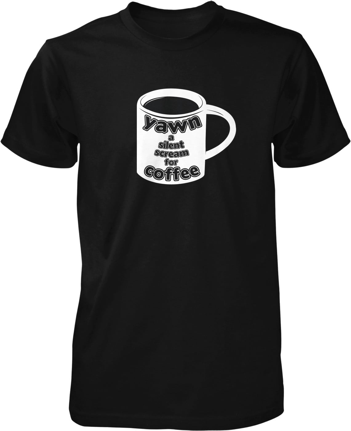 Yawn a Silent Scream for Coffee, Caffeine, Expresso, Love Coffee Men's ...
