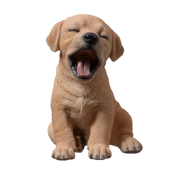 Hi-Line Gifts Yawning Labrador Outdoor Garden Statue - 6.25"