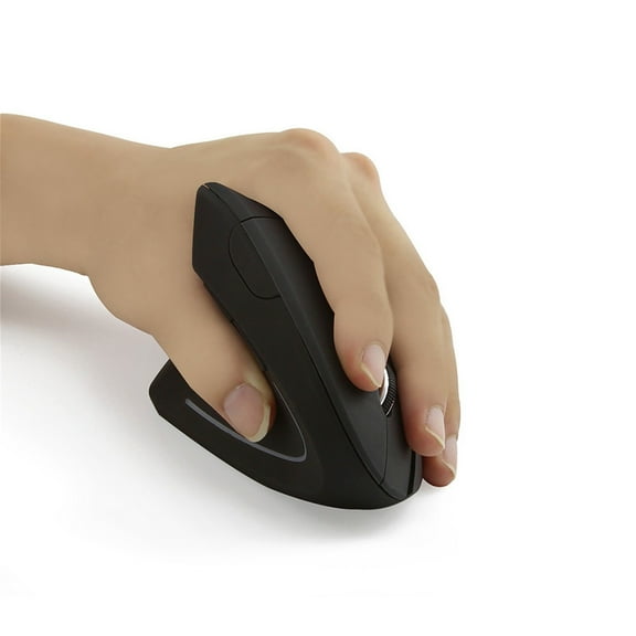 Yawots 2.4G Ergonomic Wireless Mouse Left-Handed Vertical Mouse Which Can Relieve Wrist Pain Rechargeable Optical Mice for Multi-Purpose