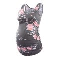 thumbnail image 1 of Yawrut Maternity Tank Tops Sleeveless Ruched Basic Tops Maternity Shirt Vest Mama Clothes, 1 of 6
