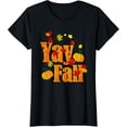 thumbnail image 1 of Yay Fall - Autumn Fall Themed Design with Falling Leaves T-Shirt, 1 of 4