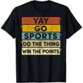 thumbnail image 1 of Yay Go Sports Funny Sport Team T-ShirtMen and women, Black T-shirt, size: Extra large, 1 of 4