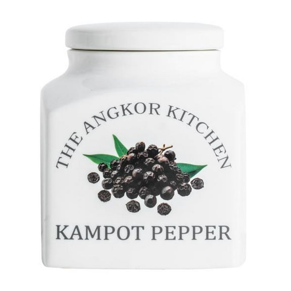 Yay Novelty 458 34 oz Premium Airtight Porcelain Jar for Kampot Black Pepper