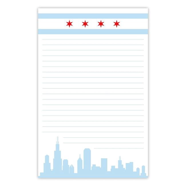 Yay Novelty 5036 5.5 x 8.5 in. 70 lbs 50 Sheet Organize with Style Illustrated Notepad for Daily Planning & To Do Lists - Chicago