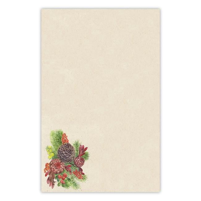 Yay Novelty 5027 5.5 x 8.5 in. 70 lbs 50 Sheet Organize with Style Illustrated Notepad for Daily Planning & To Do Lists - Holiday Bouquet