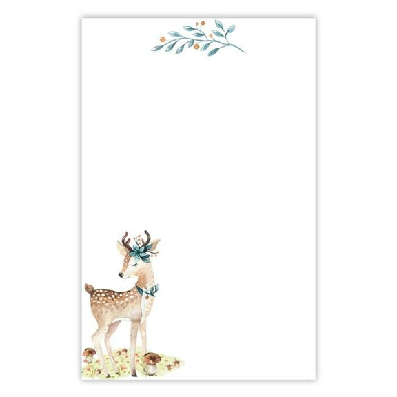 Yay Novelty 5004 5.5 x 8.5 in. 70 lbs 50 Sheet Organize with Style Illustrated Notepad for Daily Planning & To Do Lists - Lady Deer