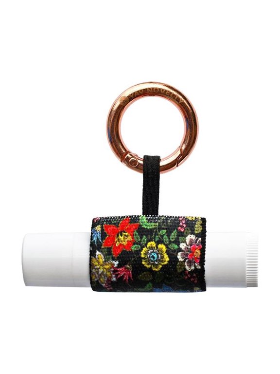 3509 Eco-Friendly Chap Stick Stylish Lip Balm Holder Keychain - Folklore Flower
