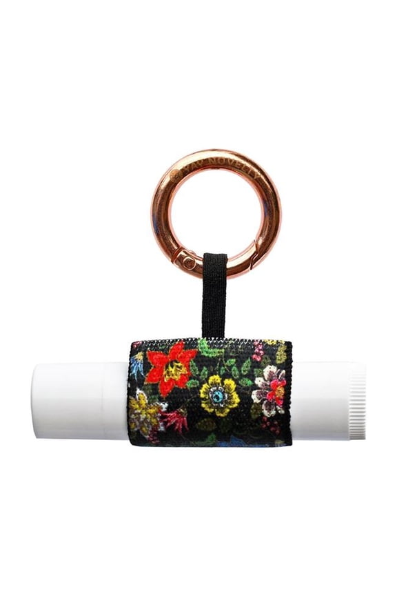 3509 Eco-Friendly Chap Stick Stylish Lip Balm Holder Keychain - Folklore Flower