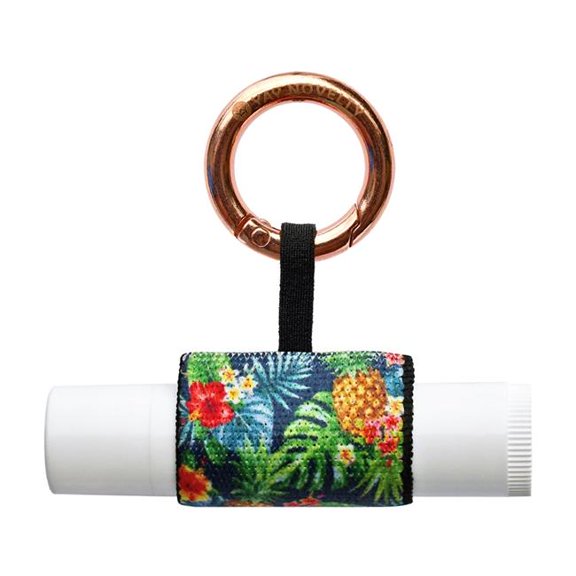 Yay Novelty 3517 Eco-Friendly Chap Stick Stylish Lip Balm Holder Keychain - Hawaiian Pineapple