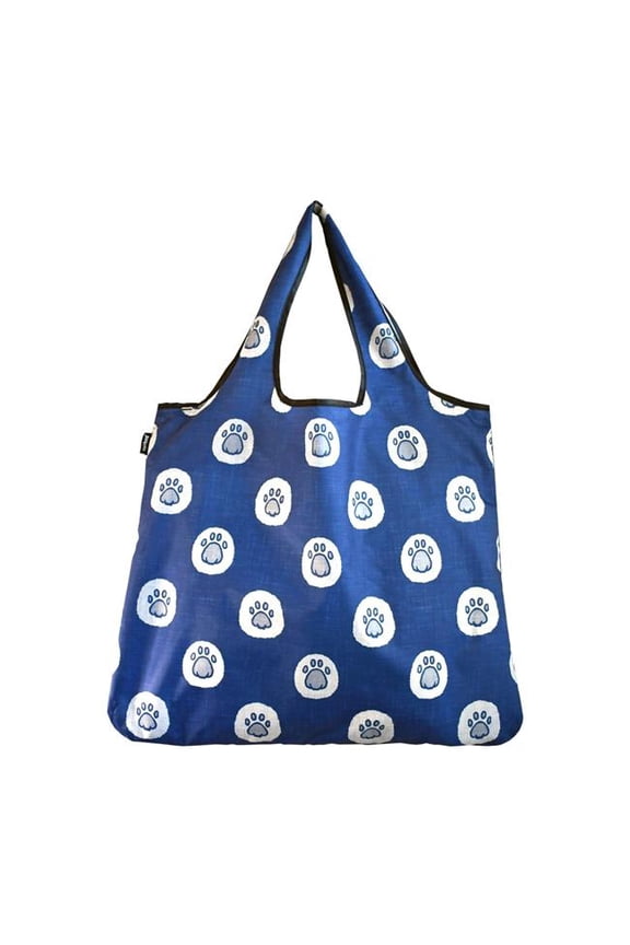 J4437 Jumbo Eco Friendly Stylish Tote Large Excellent Versatile Reusable Shopping Bag - Dog Paws