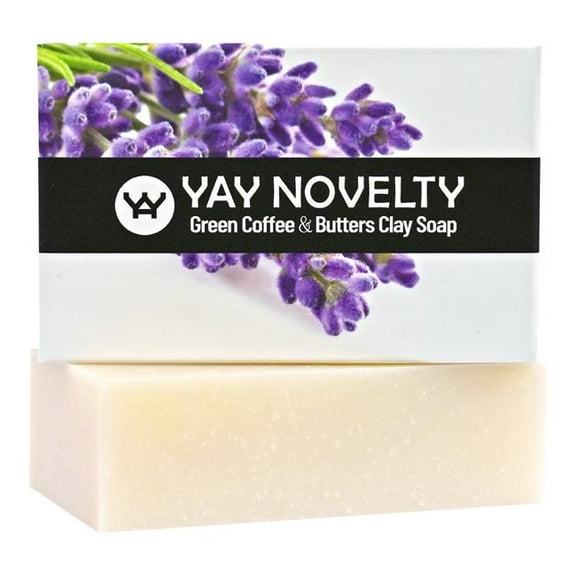 Yay Novelty 401 Luxurious All Natural Green Coffee Clay Bar Soap - Lavender