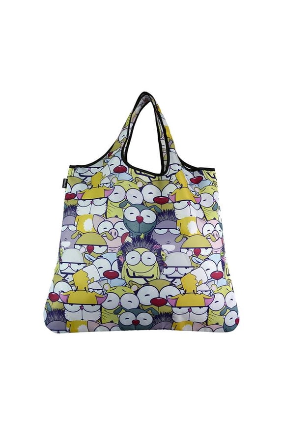 4052 Original Eco Friendly Stylish Tote Large Excellent Versatile Reusable Shopping Bag - Emoji Reunion