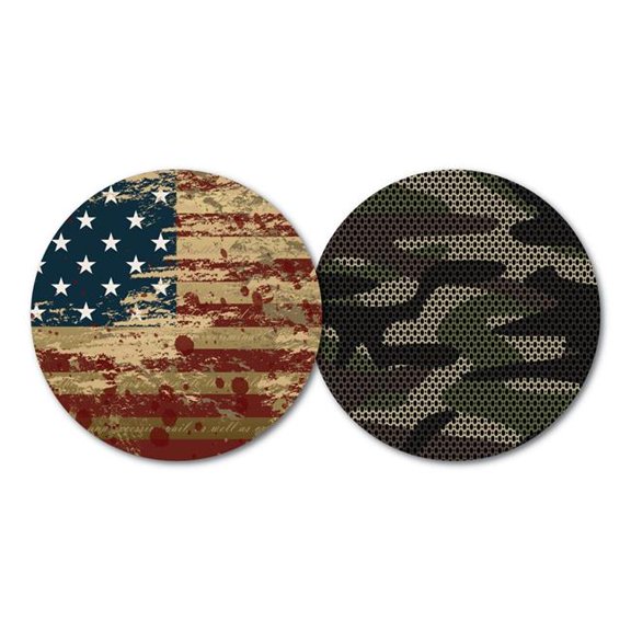 Yay Novelty 11008 Premium Reversible Paper Drink Coasters, Valor - Set of 10