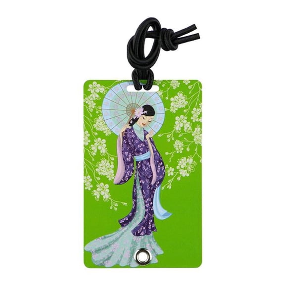 Yay Novelty 2052 Stylish & Secure Luggage Tag for Backpacks Pet Carriers & More - Oriental Beauty