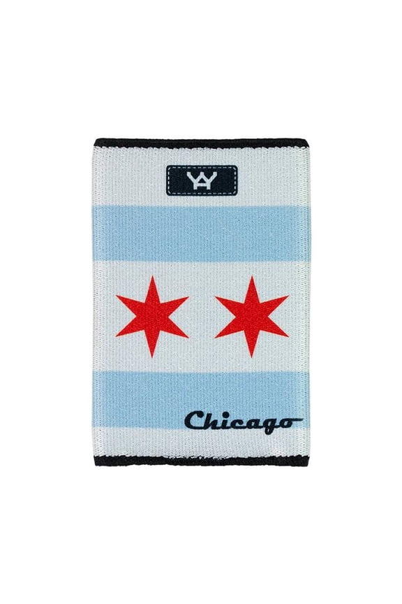 1180 The Perfect Slim Wallet for Front Pocket Use - Chicago Flag