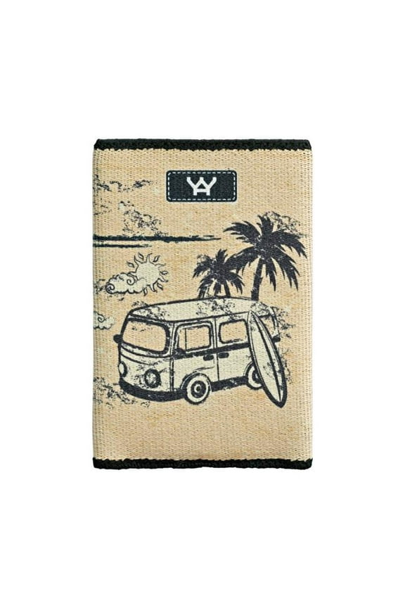 1505 The Perfect Slim Wallet for Front Pocket Use - Retro Surfing