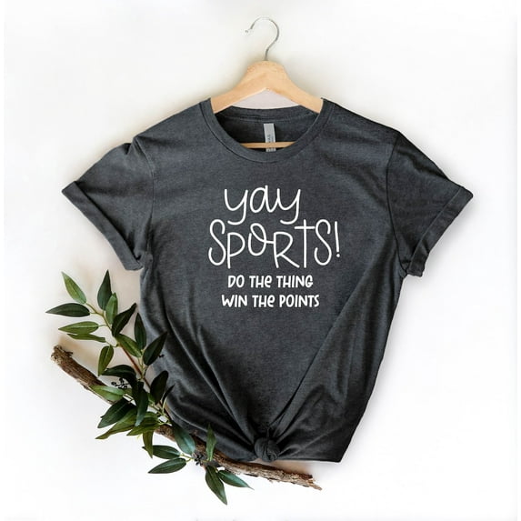 Yay Sports! Graphic Tee, Unisex Fit Shirt, Sports Fan T-Shirt, Game Day Top, Casual Athletic Tee Tshirt All Size S-5XL
