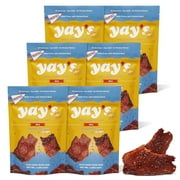 Yay's Sweet and Spicy Beef Jerky Crisps, Healthy Beef Jerky | Mild Flavor | Pack of 6 (1.75 oz Each)