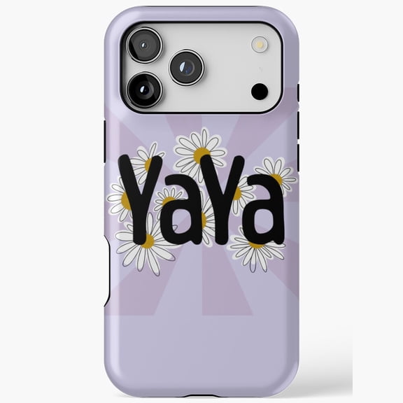 Yaya Daisy Flower Print Tough Cover iPhone Case 17 11 12 13 14 15 16 Pro Max