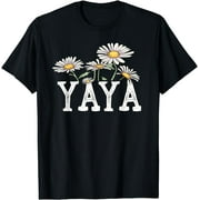 Yaya Floral Chamomile Design Mother's Day Gifts Yaya T-Shirt