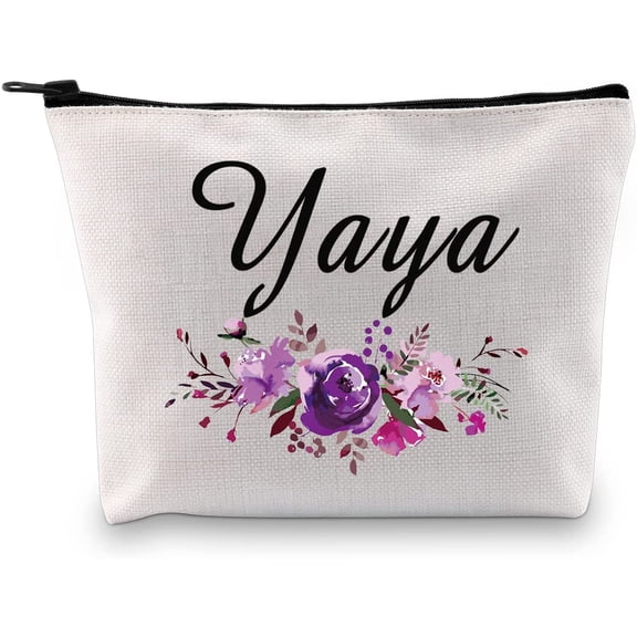 Yaya Gift Yaya Makeup Bag Travel Toiletry Bag Grandma Birthday Gift Mother's Day Gift for Yaya