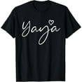 thumbnail image 1 of Yaya Gifts For Women Grandma Heart Mother'S Gift Yaya T-Shirt Unisex S-5XL Hot Trending Shirt, Vintage Birthday Gift, 1 of 2