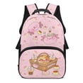 thumbnail image 1 of Yayamidu Kawaii Axolotl Backpack for Kids Girls 6-9 Middle School Bookbag Pink Large Capycity Schoolbag, 17 Inch, 1 of 7