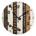 thumbnail image 1 of Yayeee 10" Wall Clock Battery Operated Quartz Round Silent Non-Ticking Home Decor, Beige Abstract Dots, 1 of 6