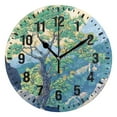 thumbnail image 1 of Yayeee 10" Wall Clock Battery Operated Quartz Round Silent Non-Ticking Home Decor,Beige Tree, 1 of 6