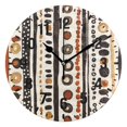 thumbnail image 1 of Yayeee 10" Wall Clock Battery Operated Quartz Round Silent Non-Ticking Home Decor, Black Abstract Dots, 1 of 6