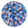 thumbnail image 1 of Yayeee 10" Wall Clock Battery Operated Quartz Round Silent Non-Ticking Home Decor, Blue Daisy, 1 of 6