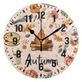 thumbnail image 1 of Yayeee 10" Wall Clock Battery Operated Quartz Round Silent Non-Ticking Home Decor,Campfire Pattern, 1 of 6