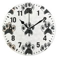 thumbnail image 1 of Yayeee 10" Wall Clock Battery Operated Quartz Round Silent Non-Ticking Home Decor,Cartoon Cat Paw, 1 of 6