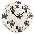 thumbnail image 1 of Yayeee 10" Wall Clock Battery Operated Quartz Round Silent Non-Ticking Home Decor,Cute Cat Paw, 1 of 6