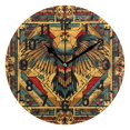 thumbnail image 1 of Yayeee 10" Wall Clock Battery Operated Quartz Round Silent Non-Ticking Home Decor,Retro Abstract Eagle, 1 of 6