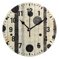 thumbnail image 1 of Yayeee 10" Wall Clock Battery Operated Quartz Round Silent Non-Ticking Home Decor,Stripes Pattern, 1 of 6
