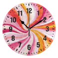 thumbnail image 1 of Yayeee 10" Wall Clock Battery Operated Quartz Round Silent Non-Ticking Home Decor, Swirling Lines, 1 of 6