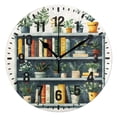 thumbnail image 1 of Yayeee 10" Wall Clock Battery Operated Quartz Round Silent Non-Ticking Home Decor, White Shelf, 1 of 6