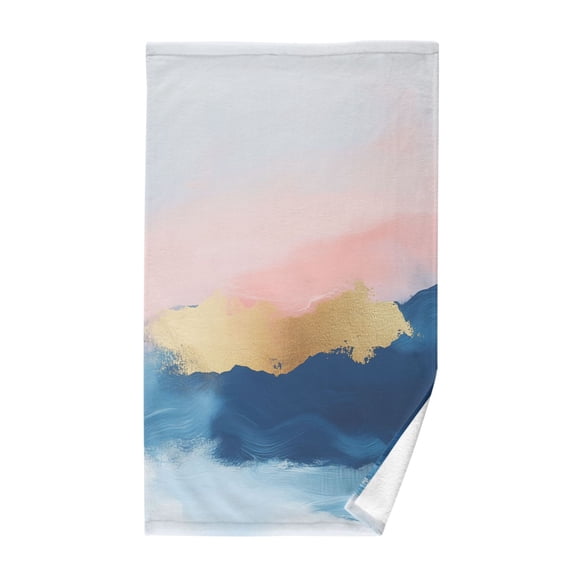 Yayeee 100% Cotton Hand Towels for Bathroom 16" x 28" Soft Absorbent Kitchen Towel, Abstract Painting