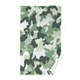 thumbnail image 1 of Yayeee 100% Cotton Hand Towels for Bathroom 16" x 28" Soft Absorbent Kitchen Towel, Army Green Camouflage Pattern, 1 of 7