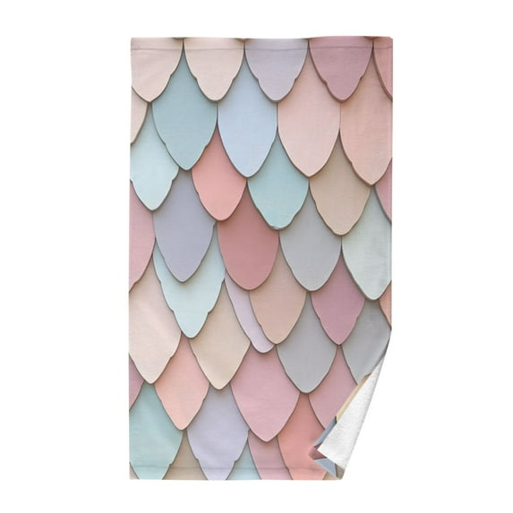 Yayeee 100% Cotton Hand Towels for Bathroom 16" x 28" Soft Absorbent Kitchen Towel, Art Pattern